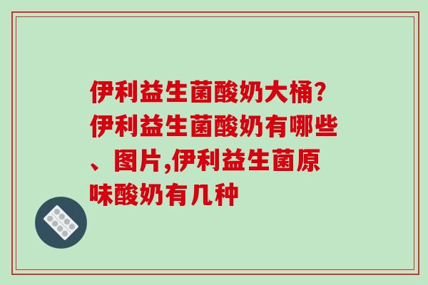 伊利益生菌酸奶大桶？伊利益生菌酸奶有哪些、图片,伊利益生菌原味酸奶有几种