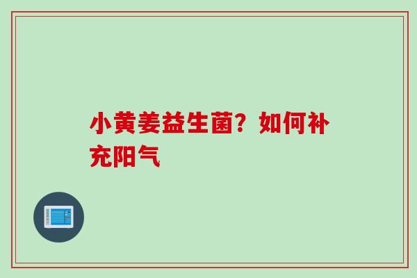 小黄姜益生菌？如何补充阳气
