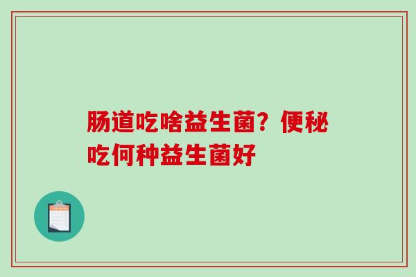 肠道吃啥益生菌？吃何种益生菌好