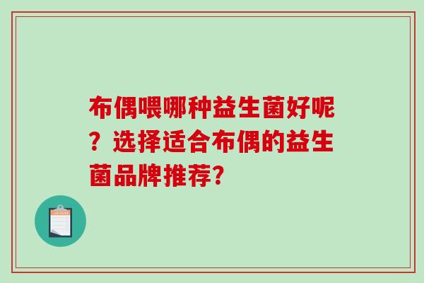 布偶喂哪种益生菌好呢？选择适合布偶的益生菌品牌推荐？