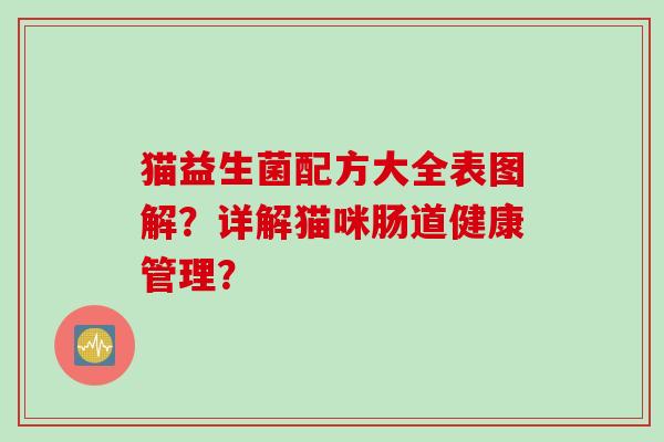 猫益生菌配方大全表图解?详解猫咪肠道健康管理? 猫益生菌配方大全表图解?详解猫咪肠道健康管理?