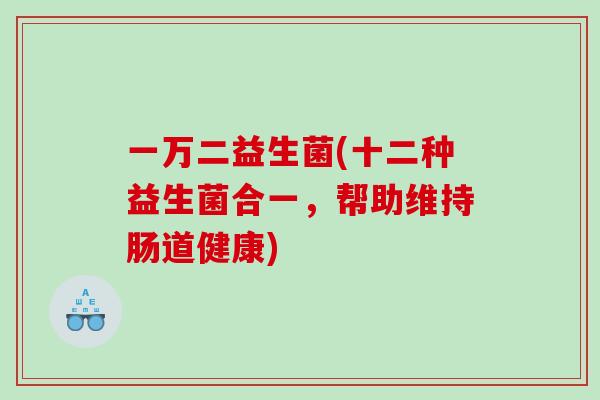一万二益生菌(十二种益生菌合一，帮助维持肠道健康)