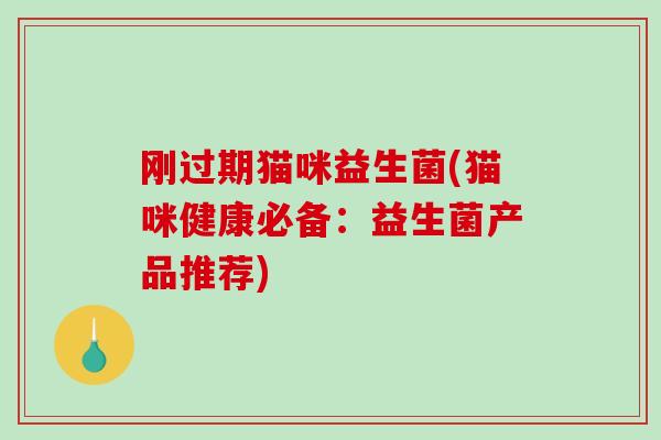 刚过期猫咪益生菌(猫咪健康必备：益生菌产品推荐)