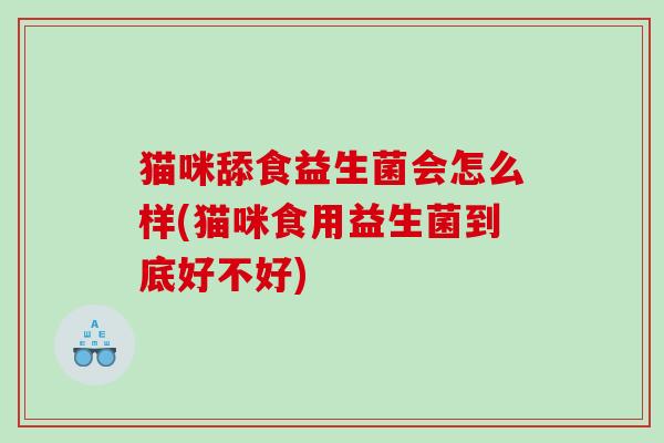 猫咪舔食益生菌会怎么样(猫咪食用益生菌到底好不好)