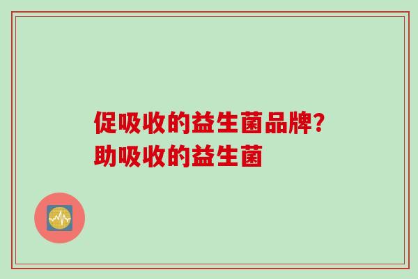 促吸收的益生菌品牌？助吸收的益生菌