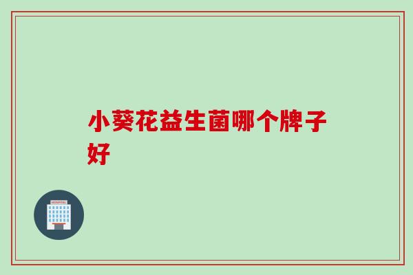 小葵花益生菌哪个牌子好