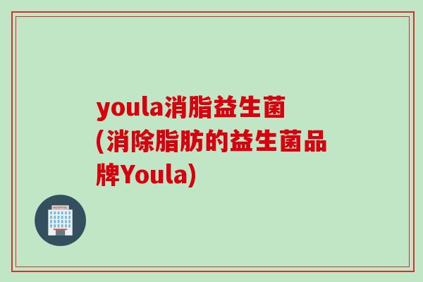 youla消脂益生菌(消除脂肪的益生菌品牌Youla)