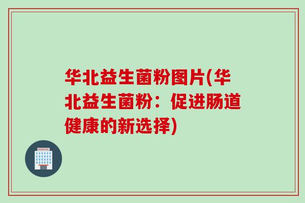 华北益生菌粉图片(华北益生菌粉：促进肠道健康的新选择)