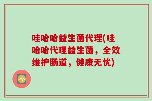 哇哈哈益生菌代理(哇哈哈代理益生菌,全效维护肠道,健康无忧) 哇哈哈益生菌代理(哇哈哈代理益生菌,全效维护肠道,健康无忧)