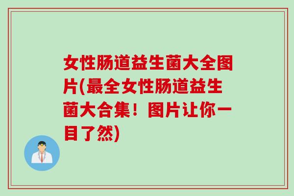 女性肠道益生菌大全图片(最全女性肠道益生菌大合集！图片让你一目了然)