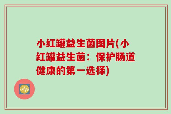 小红罐益生菌图片(小红罐益生菌：保护肠道健康的第一选择)