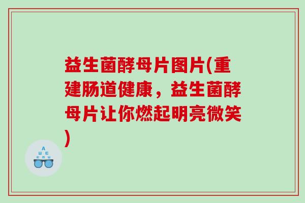 益生菌酵母片图片(重建肠道健康，益生菌酵母片让你燃起明亮微笑)