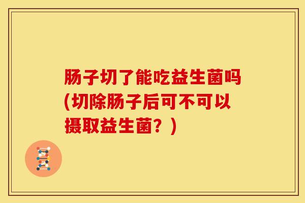 肠子切了能吃益生菌吗(切除肠子后可不可以摄取益生菌？)
