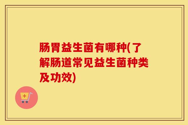 肠胃益生菌有哪种(了解肠道常见益生菌种类及功效)