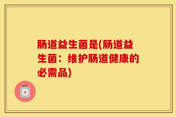 肠道益生菌是(肠道益生菌：维护肠道健康的必需品)