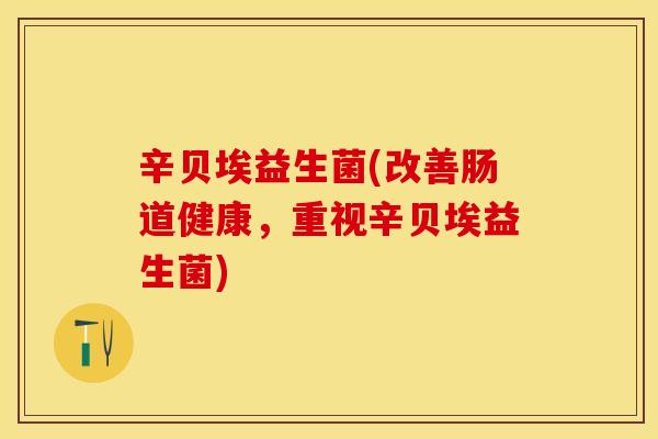 辛贝埃益生菌(改善肠道健康，重视辛贝埃益生菌)