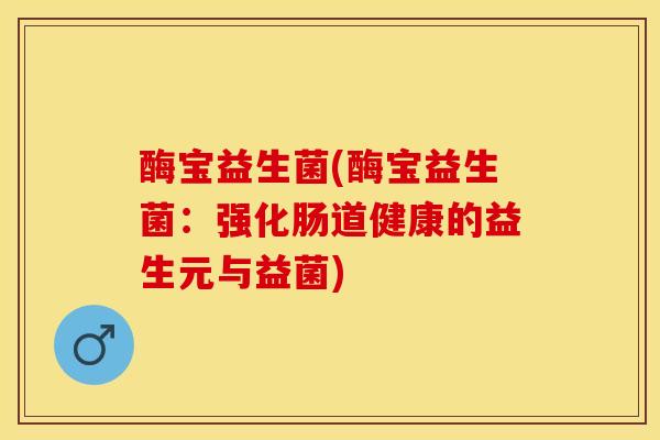 酶宝益生菌(酶宝益生菌：强化肠道健康的益生元与益菌)