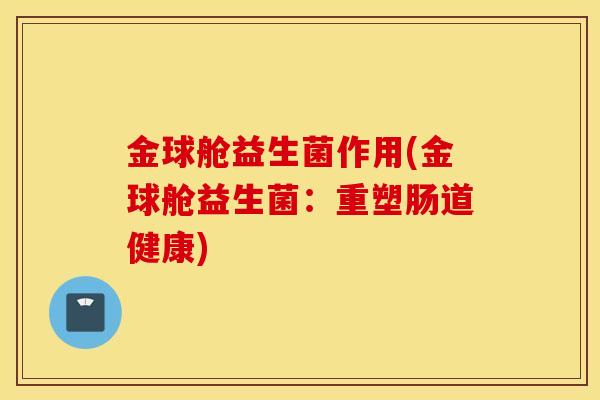 金球舱益生菌作用(金球舱益生菌：重塑肠道健康)