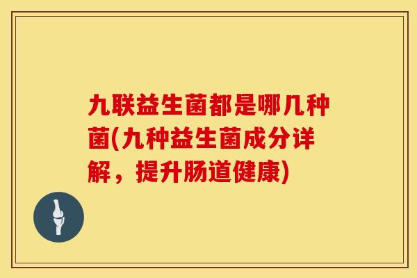 九联益生菌都是哪几种菌(九种益生菌成分详解，提升肠道健康)