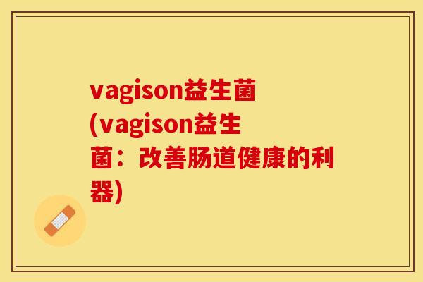 vagison益生菌(vagison益生菌：改善肠道健康的利器)