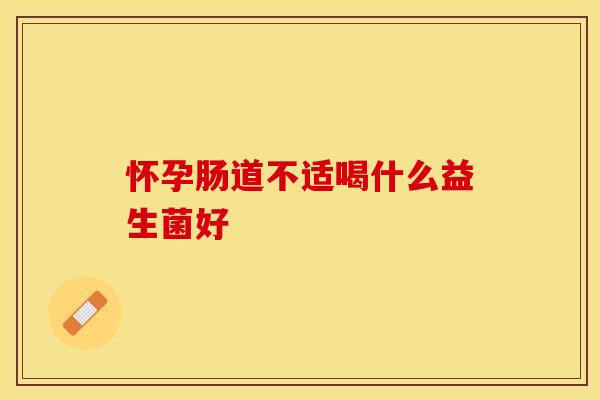 怀孕肠道不适喝什么益生菌好